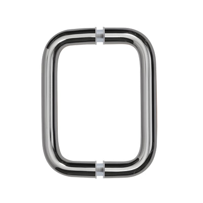 CRL Polished Chrome 6" Back-to-Back Solid Brass 3/4" Diameter Pull Handles Without Metal Washers
