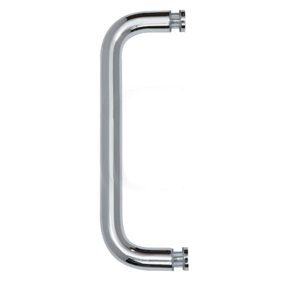 CRL Polished Chrome 8" Single-Sided Solid 3/4" Diameter Pull Handle Without Metal Washers