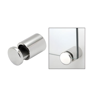 CRL 1" 316 Polished Stainless Single Sided Adjustable Barrel Edge Grip