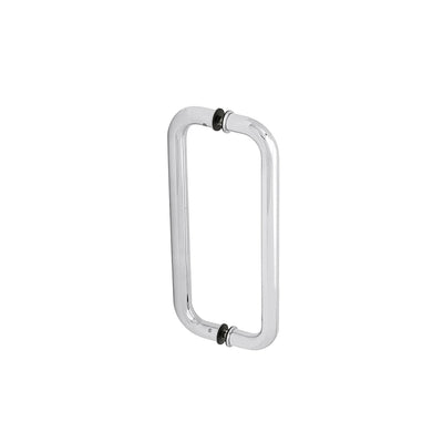 CRL Polished Stainless 10" Solid Glass Mounted Standard Pull Handle
