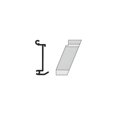 CRL-U.S. Aluminum Right Hand 135º Inside Corner Anchor Clip 4/Pk