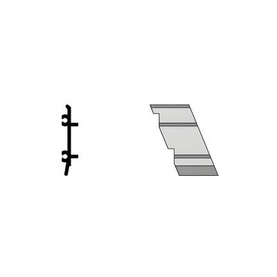 CRL-U.S. Aluminum Right Hand 135 Degree Outside Corner 4/Pk