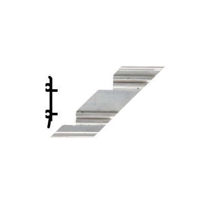 CRL-U.S. Aluminum Right Hand 90º Inside Corner Anchor Clip with Screws- 4/Pk
