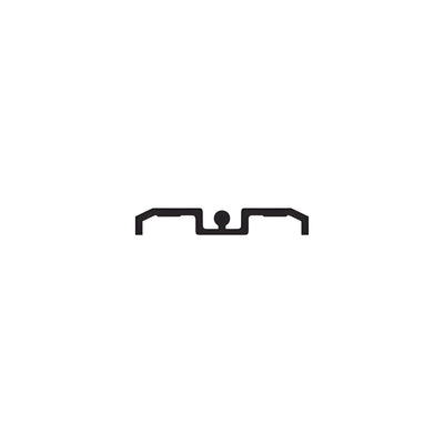 CRL-U.S. Aluminum Sliding Door Track Cap, Custom Paint- 24'-2"