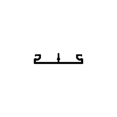 CRL-U.S. Aluminum Vertical Face Cap (Optional) - 24'-2", Dark Bronze/Black Anodized Class 1
