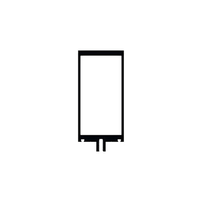 CRL-U.S. Aluminum White KYNAR® Paint 5" Vertical Mullion - 24'-2"