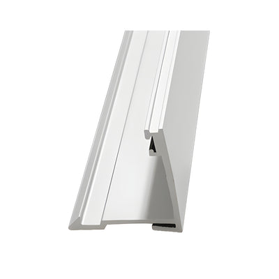CRL-U.S. Aluminum White KYNAR® Paint Receptor Face with Weatherstrip - 24'-3"