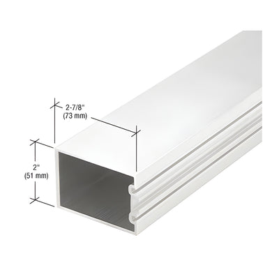CRL-U.S. Aluminum White KYNAR® Paint 2-7/8" Structural Silicone Glazed Vertical Mullion - 24'-2"