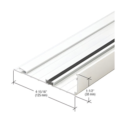 CRL-U.S. Aluminum White KYNAR® Paint Compensating Head/Jamb Channel, Thermally Improved - 24'-2"