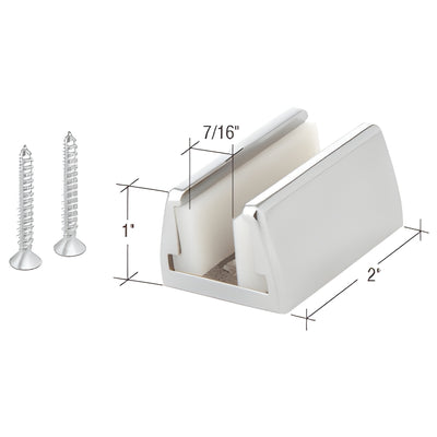 CRL Hydroslide Polished Chrome Sliding Glass Door Floor Guide Kit