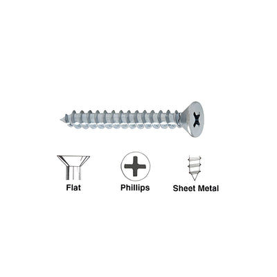 CRL #12 x 2-1/2 in Phillips Flat Head Wood Screws