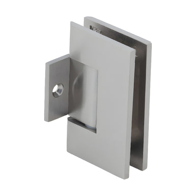 CRL Geneva 280 180° Brushed Nickel Pony Wall Mount Glass Door Hinge