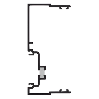 CRL-U.S. Aluminum White KYNAR® Paint 4-1/2" Male Expansion Mullion, Thermally Improved - 24'-2"