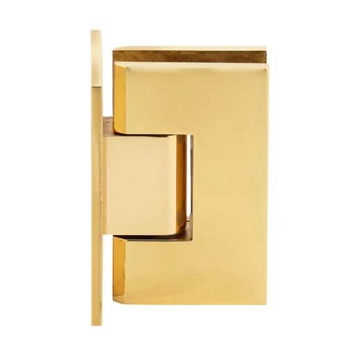 CRL Unlacquered Brass Vienna 037 Wall Mount Hinge with Full Back Plate - Elegant Design
