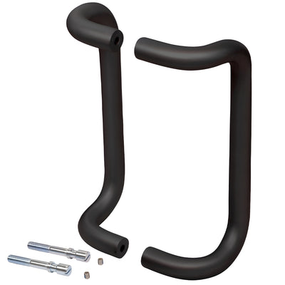 CRL 10" Dark Bronze Offset Back-to-Back Glass Door Pull Handles