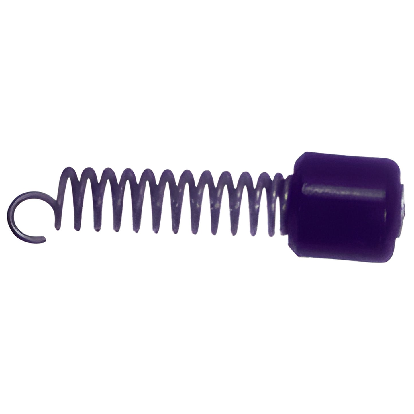 CRC1 black spring-action currency retainer clip - coiled steel spring with protective plastic tip for transaction drawers