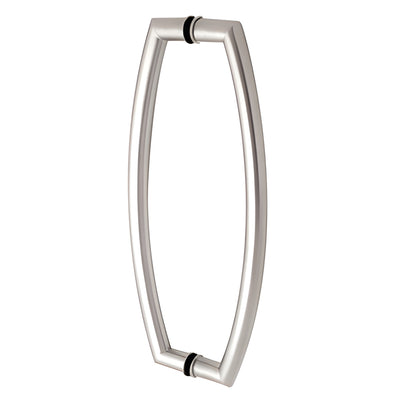 CRL 17" Brushed Stainless Back-to-Back Glass Door Pull Handle