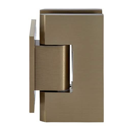 CRL Brushed Bronze Vienna 074 Series Wall Mount Hinge, Short Back Plate, Elegant Finish