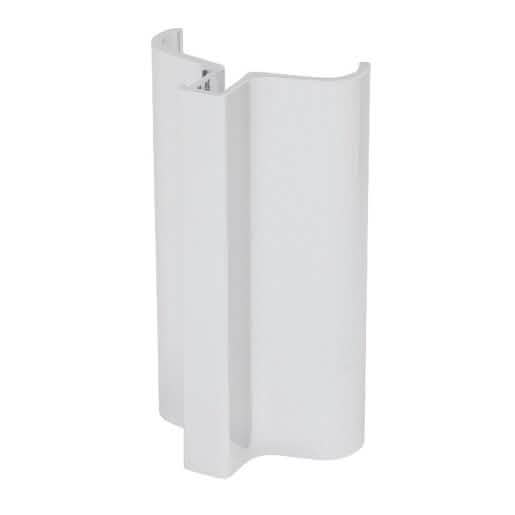 CRL Polished Chrome Slip-On Handle for 3/16" or 1/4" Frameless Pivot Door - Sleek Design