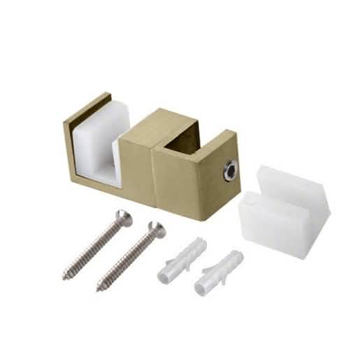 Elegant CRL Brushed Bronze Sliding System, 180° Serenity Series, 95" Length