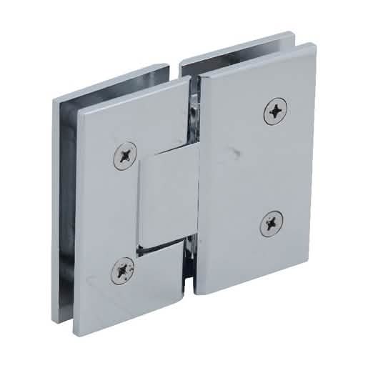 CRL Polished Chrome Vienna 580 Glass-to-Glass Hinge with 5° Pin - Sleek and Durable Design