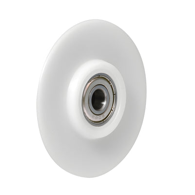 CRL 2-1/2" Nylon Sliding Door Wheel, Round Edge, Wide Fork