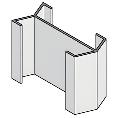CRL-U.S. Aluminum Splice Sleeve for TW581 Mullions- 5/Pk