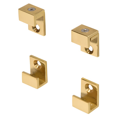 CRL Brass 5/8 in Mirror Clip Set – Mirror Mounting Hardware