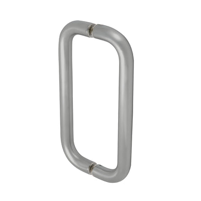 CRL 8" Brushed Stainless Back-to-Back Door Pull Handles