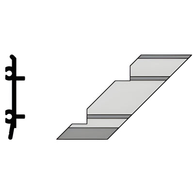 CRL-U.S. Aluminum Right-Hand 90° Inside Corner Bracket, 4-Pack