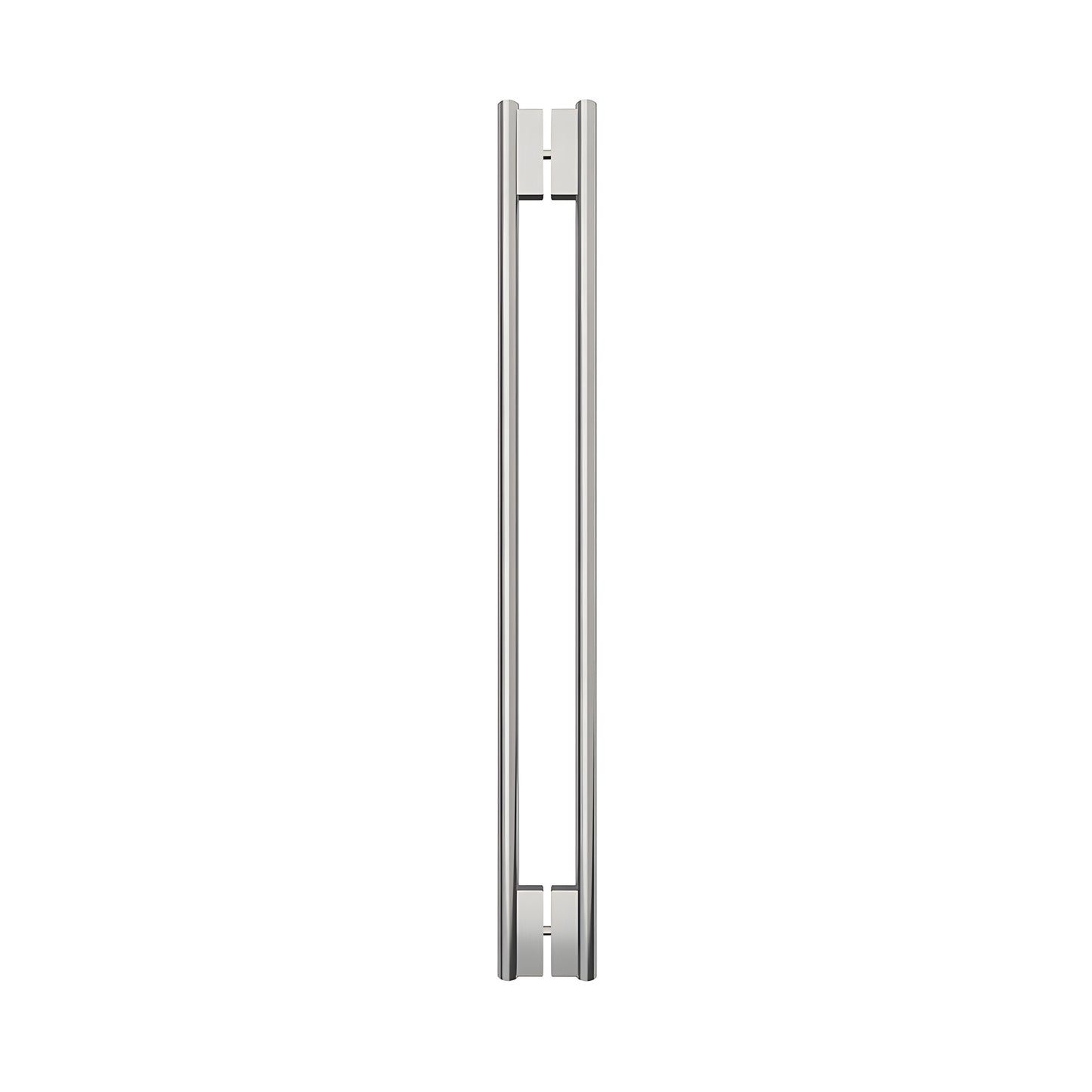 HPH48CBS stainless steel 48 in C-style tubular back-to-back shower door handle, brushed finish for 3/8 in glass
