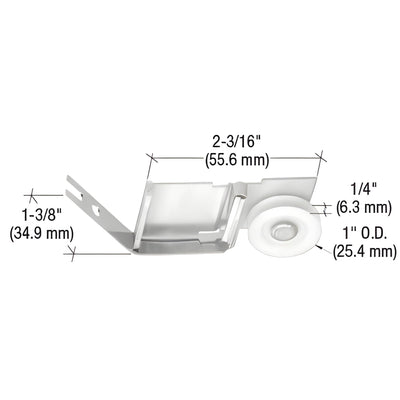 CRL 1 in Nylon Spring Tension Roller - Screen Door Replacement