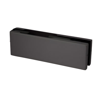 CRL EUR Black Bronze Top/Bottom Glass Door Patch Fitting - No Insert