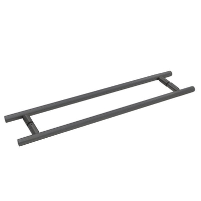 CRL 18 in Matte Black Bathroom Ladder-Style Double Towel Bar