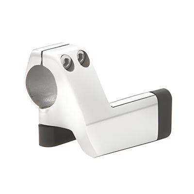 CRL Laguna Polished Stainless Double-Roller Left Top-Tube Door Stop