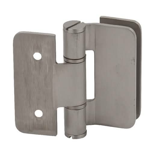 CRL Brushed Nickel Zurich 05 Series Wall Mount Outswing Hinge for sleek, modern decor.