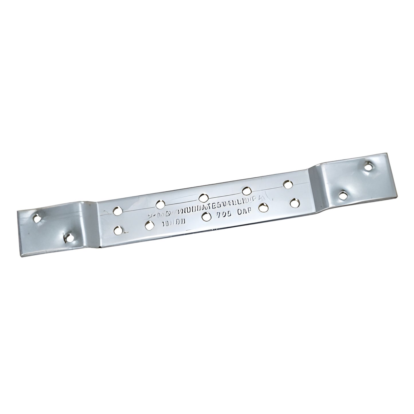 Steel plated reinforcement backing plate with multiple screw holes for storefront intermediate pivots - SKU 2302711