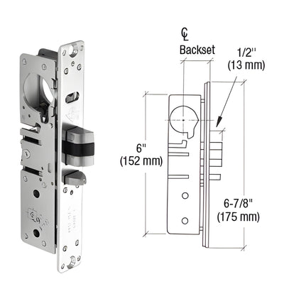 CRL Adams Rite® 1-1/2 in Backset Left-Hand Deadlatch Lock