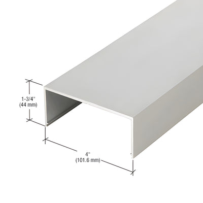 CRL-U.S. Aluminum Center-Hung Door Header, Clear Anodized 21'4"