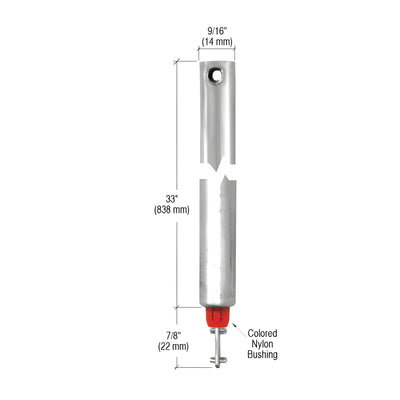 CRL 33" Tubular Spiral Tilt Window Balance Red Bushing