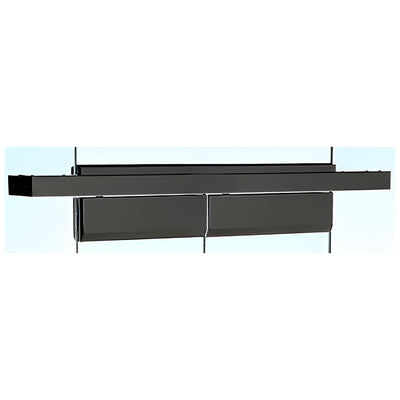 CRL Black Powder Coated 4-1/2" Custom Length Double Door Floating Header