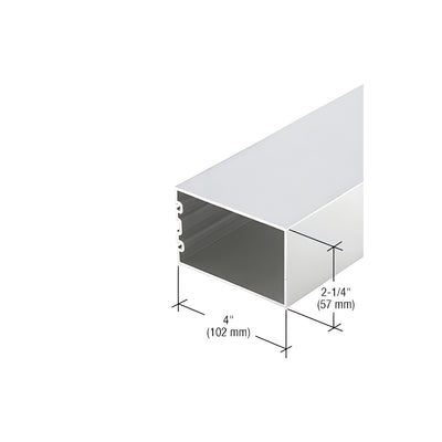 CRL-U.S. Aluminum 4" Structural Silicone Glazed Vertical Mullion, Clear Anodized Class 1 - 24'-2"