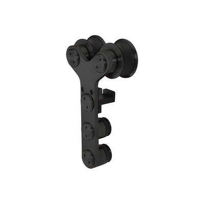 CRL Matte Black Double Roller Laguna Roller with Anti-lift and Soft Brake Bracket