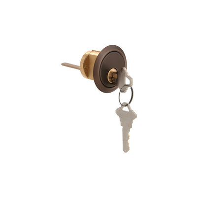 CRL Dark Bronze Rim Cylinder 5 Pin with Keyed Alike Schlage® 'C' Keyway and 1-3/4" Long Tailpiece
