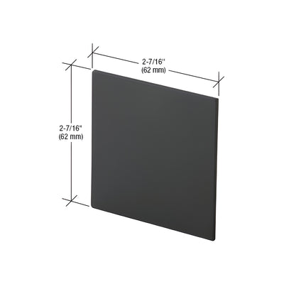 CRL Matte Black Single Top Track Replacement End Caps for 490/495 & 690/695 Series Sliding Door Systems