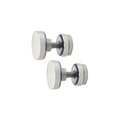 CRL Brushed Stainless Track Holder Fittings for Fixed Panel - 2/Pk