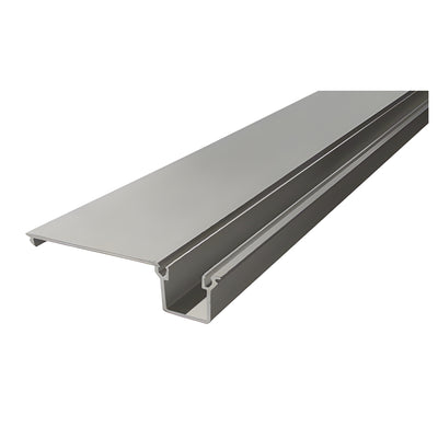 CRL-U.S. Aluminum Door Jamb/Vertical Flat Filler, Clear Anodized - 21'-8"