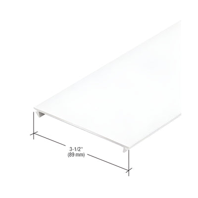 CRL-U.S. Aluminum Flush Insert, White KYNAR® Paint - 24'-2"