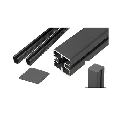 CRL Matte Black Heavy-Duty Windscreen Post Kit - 60"