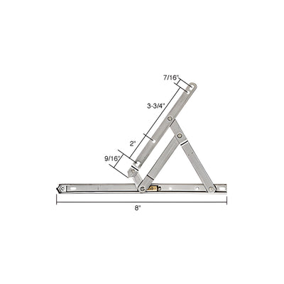CRL 8" Standard Casement 4-Bar Window Hinge